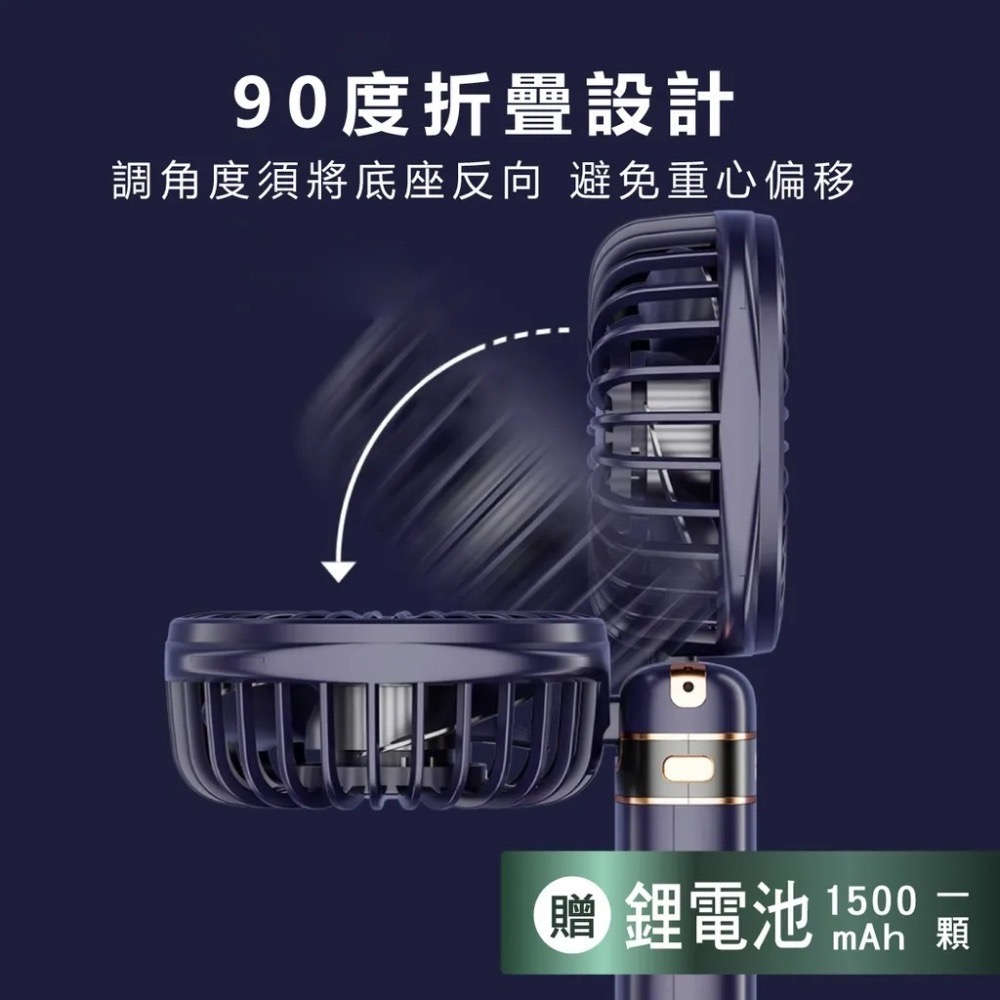 【7-ELEVEN 門市團購】【EDSDS】愛迪生五段風速TYPE-C充電式便攜小風扇(EDS-B256)(顏色隨機)-細節圖6