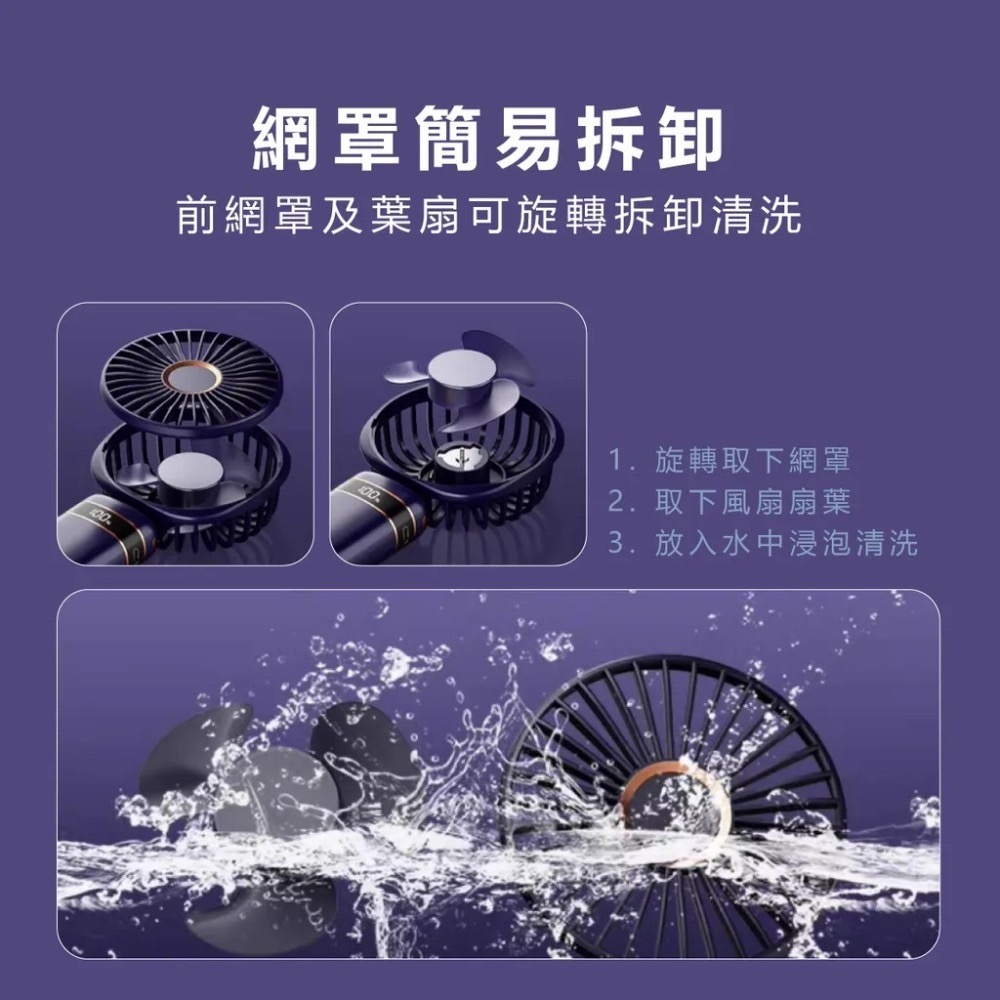 【7-ELEVEN 門市團購】【EDSDS】愛迪生五段風速TYPE-C充電式便攜小風扇(EDS-B256)(顏色隨機)-細節圖7