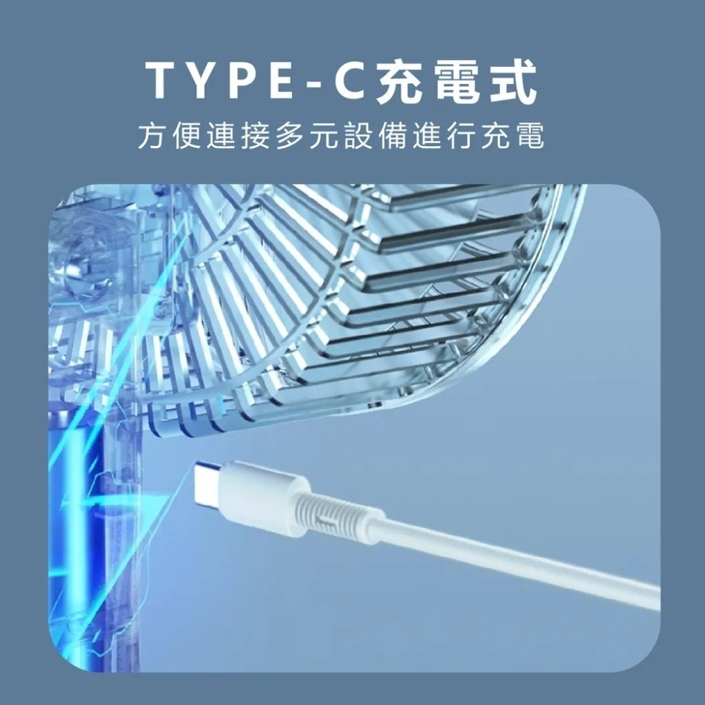 【7-ELEVEN 門市團購】EDSDS 三段風速360度轉充電式6.5吋座扇/夾扇(EDS-B257)(顏色隨機)-細節圖5