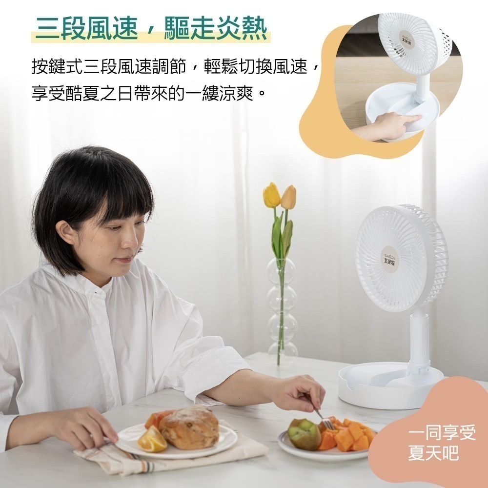 【7-ELEVEN 門市團購】 大家源 USB折疊風扇 TCY-850707-細節圖5