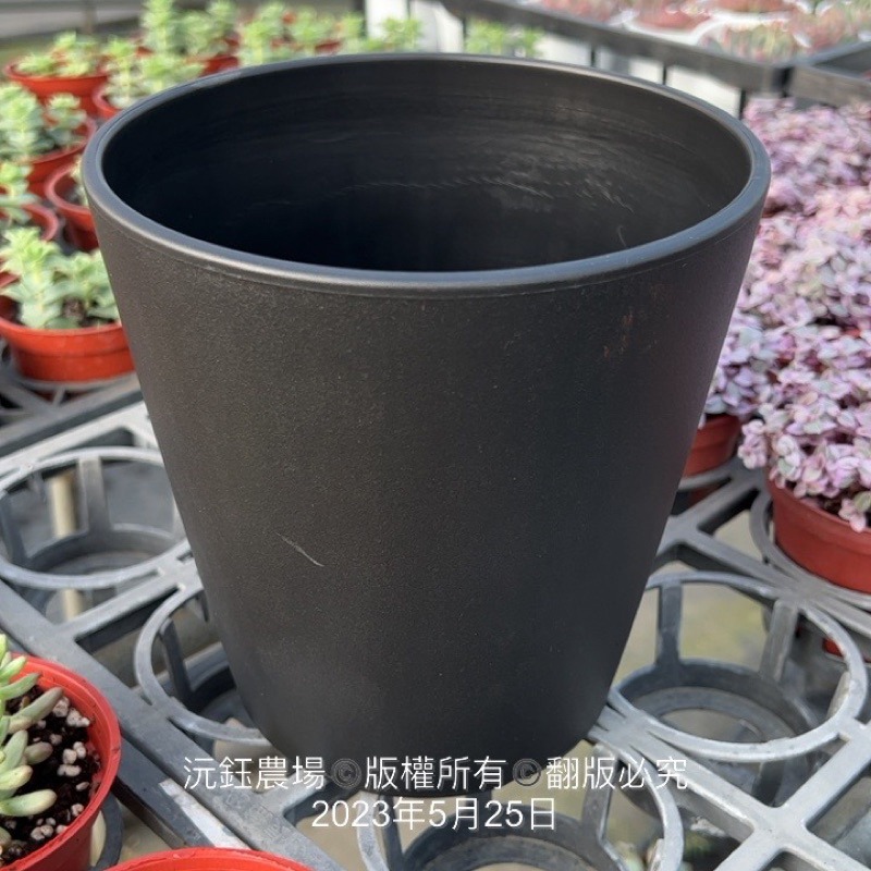沅鈺農場   資材   日式黑膠盆 黑膠圓缸 塊根植物專用盆  龍舌蘭專用盆  觀葉植物專用盆 多肉植物-細節圖5