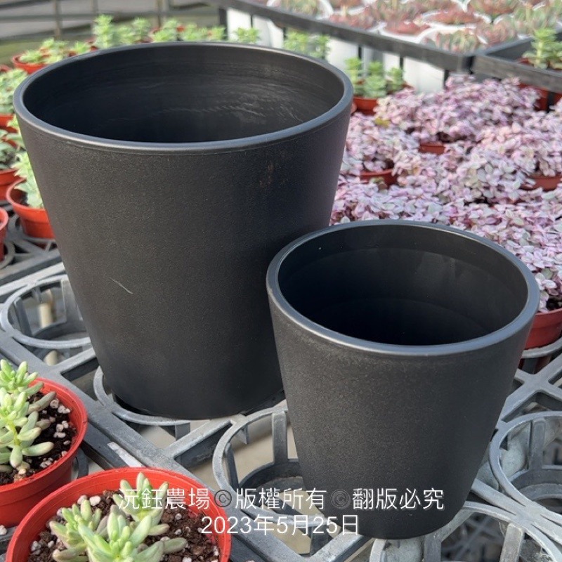 沅鈺農場   資材   日式黑膠盆 黑膠圓缸 塊根植物專用盆  龍舌蘭專用盆  觀葉植物專用盆 多肉植物-細節圖6