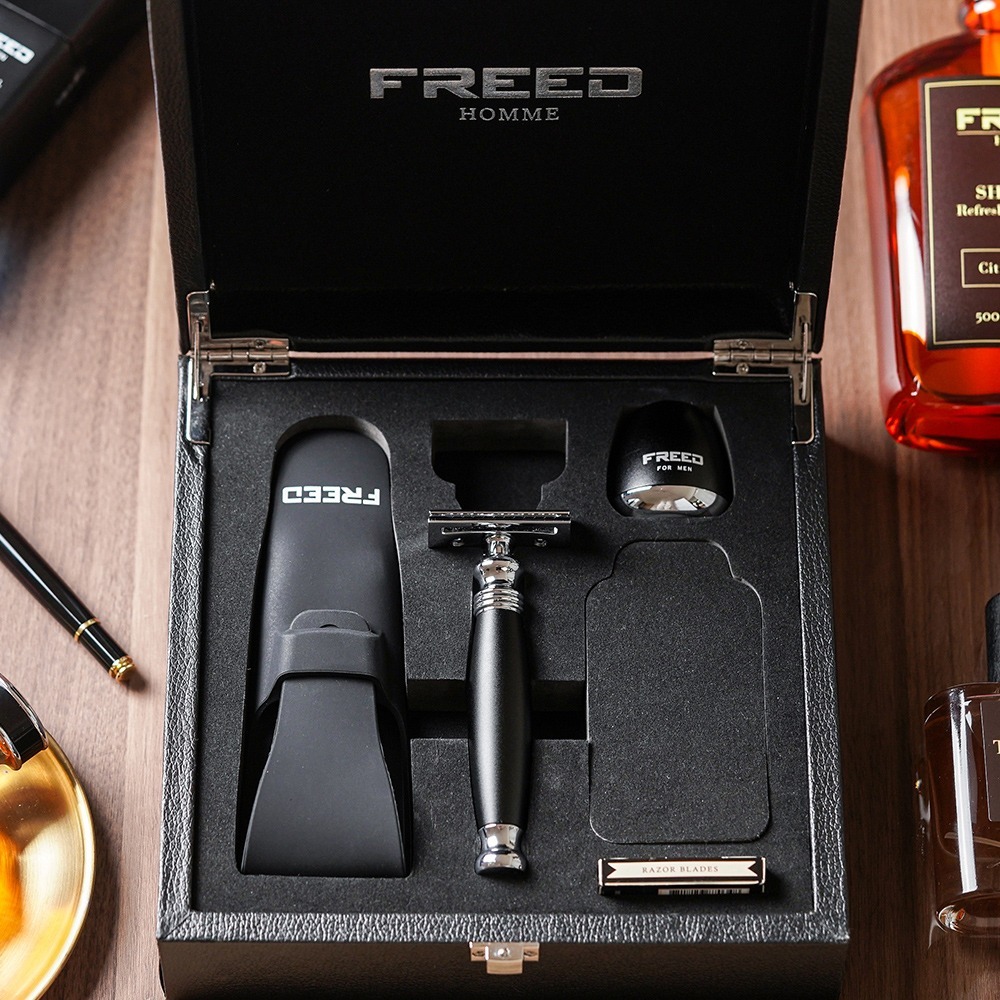 【FREED】尊爵四件組雙刃安全刮鬍刀禮盒 - 多色可選-規格圖10