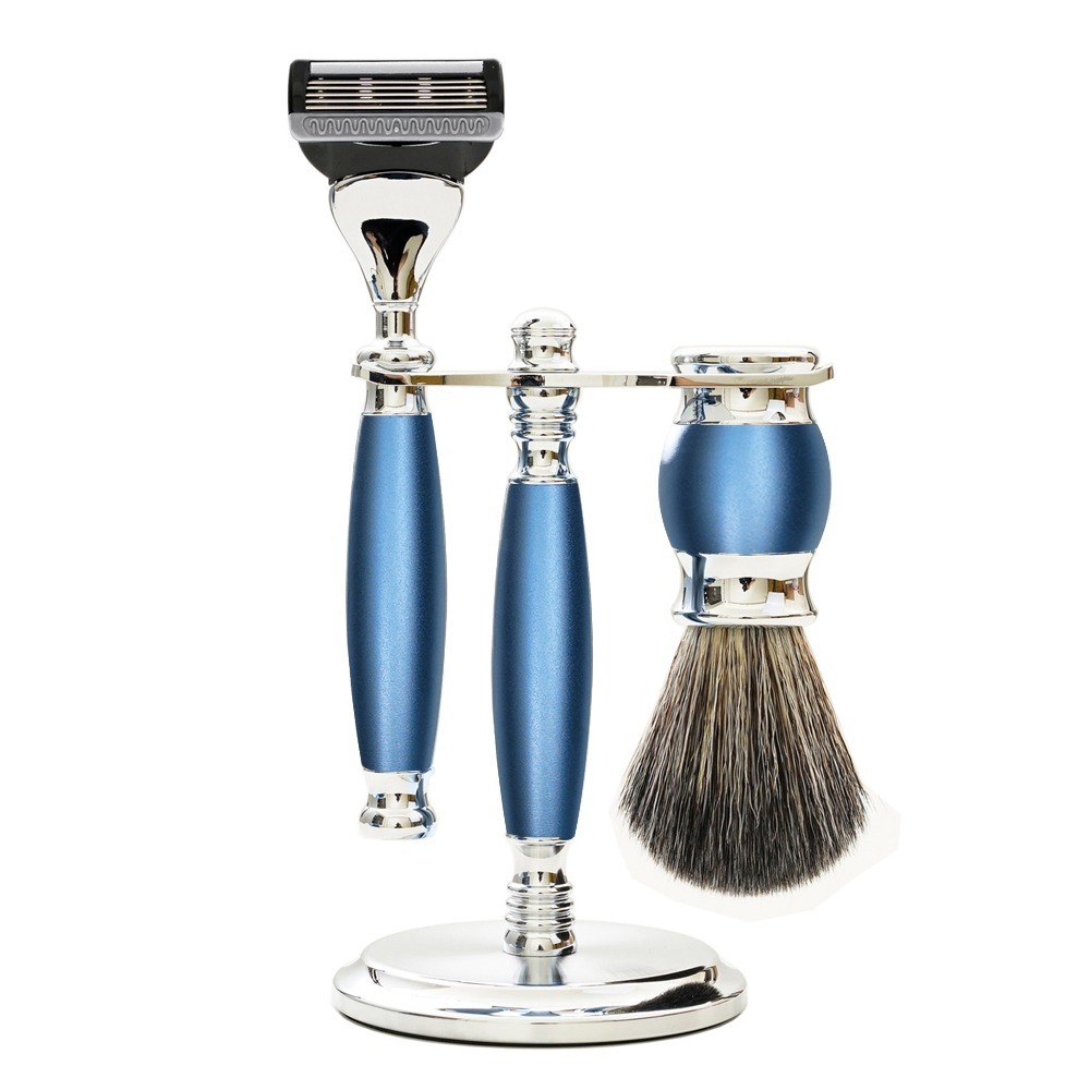 【FREED】五刀式 刮鬍刀豪華禮盒四件組 - 時尚藍-細節圖9