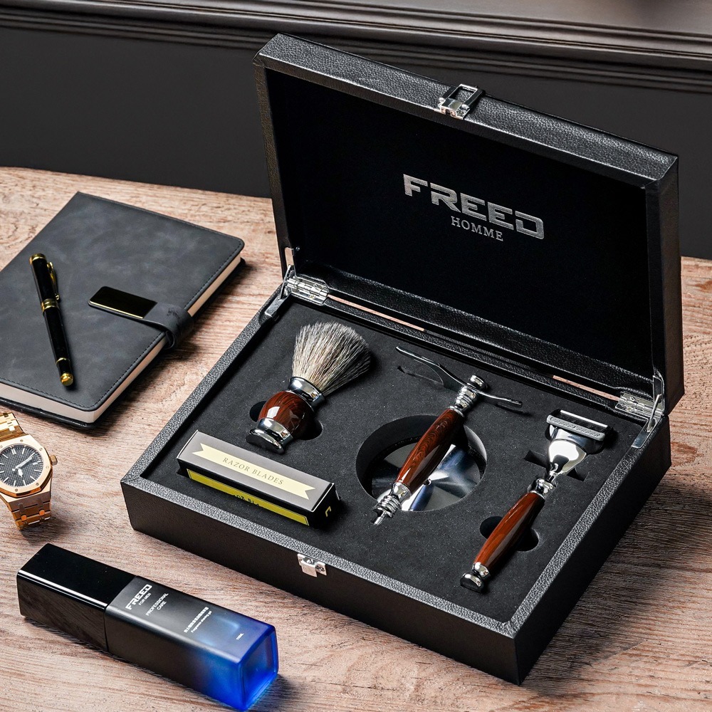 【FREED】五刀式刮鬍刀豪華禮盒四件組 - 多色可選-細節圖5
