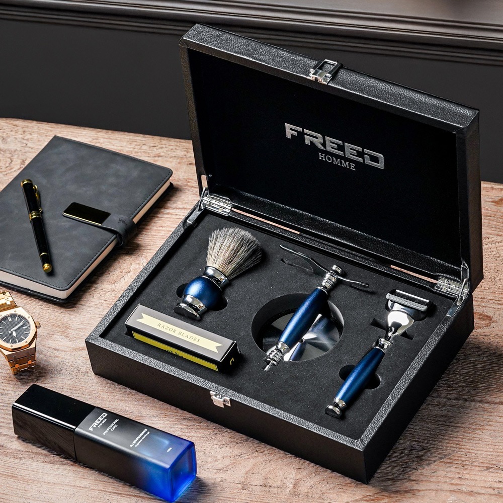 【FREED】五刀式刮鬍刀豪華禮盒四件組 - 多色可選-細節圖9
