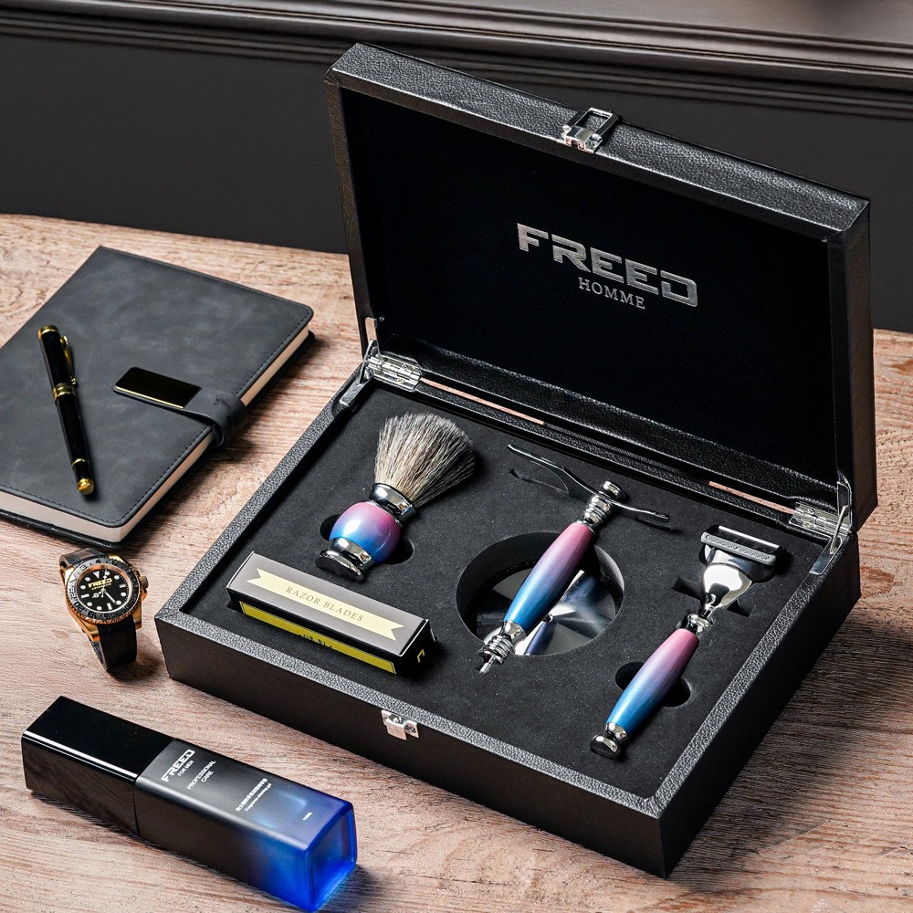 【FREED】兩週年特仕款-五刀式刮鬍刀豪華禮盒四件組 - 獨角獸-規格圖9