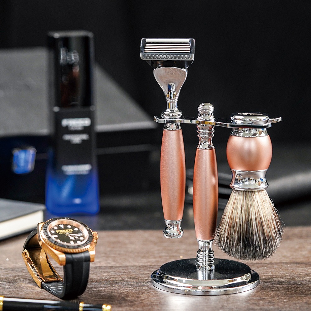 【FREED】兩週年特仕款-五刀式刮鬍刀豪華禮盒四件組 - 玫瑰金-規格圖9