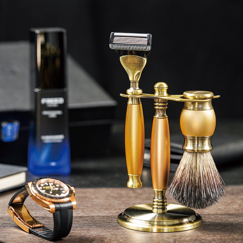 【FREED】五刀式古銅刮鬍刀豪華禮盒四件組 - 阿波羅-規格圖9