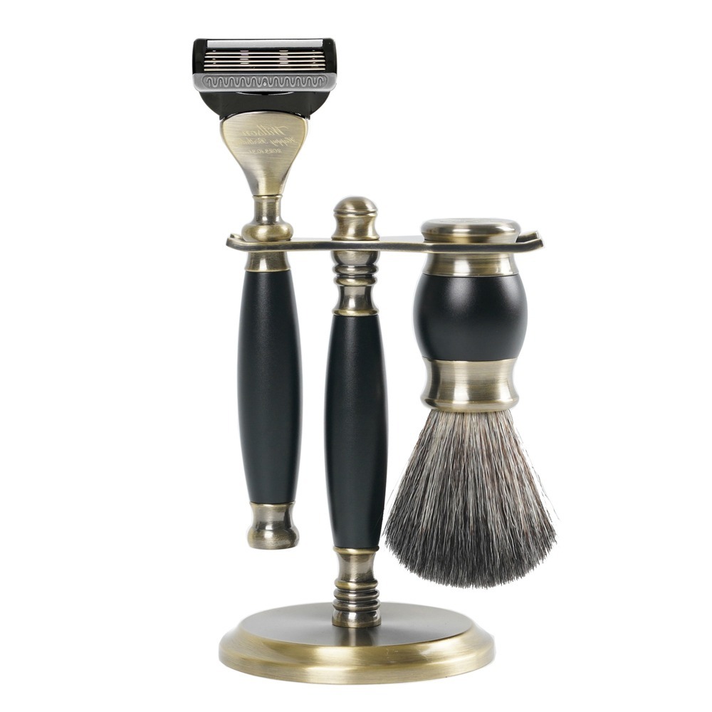 【FREED】五刀式古銅刮鬍刀豪華禮盒四件組 - 極致黑-細節圖9