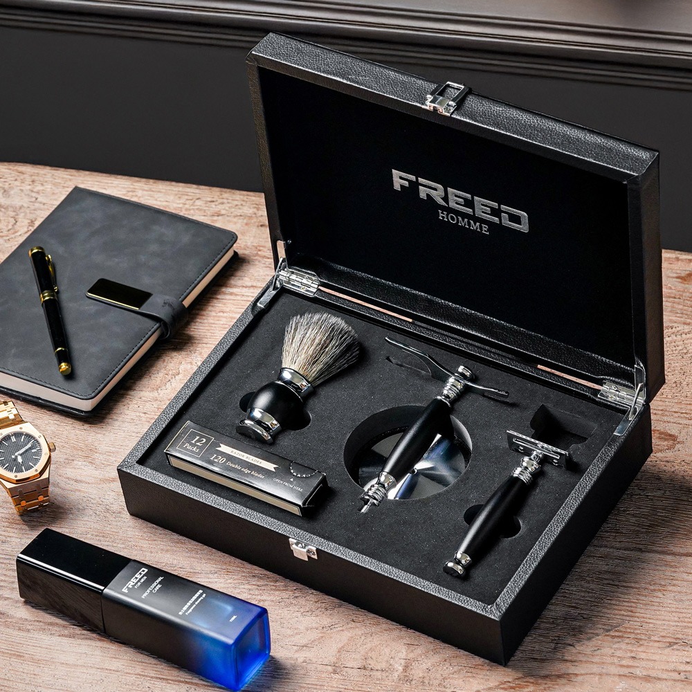 【FREED】豪華四件雙刃刮鬍刀禮盒- 極致黑-規格圖10