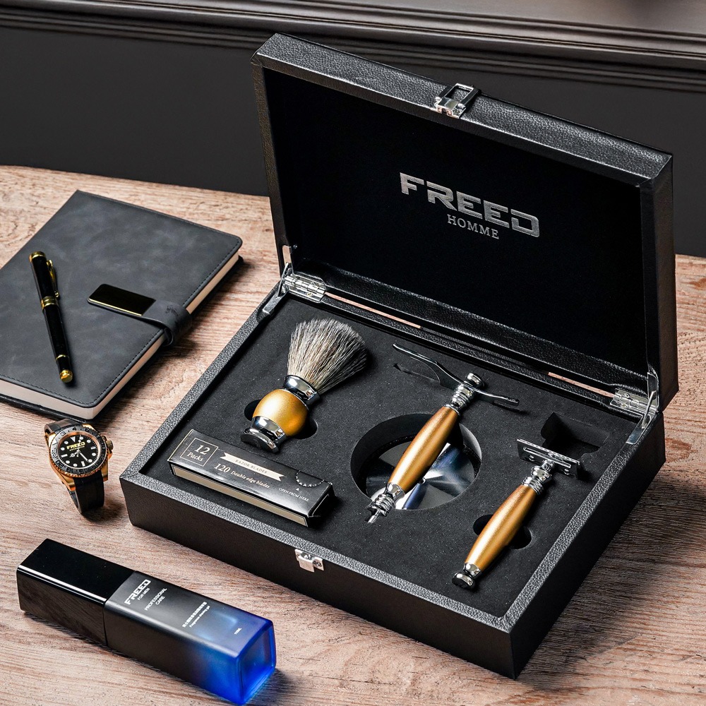 【FREED】一周年紀念款-豪華四件雙刃刮鬍刀禮盒- 阿波羅-規格圖10