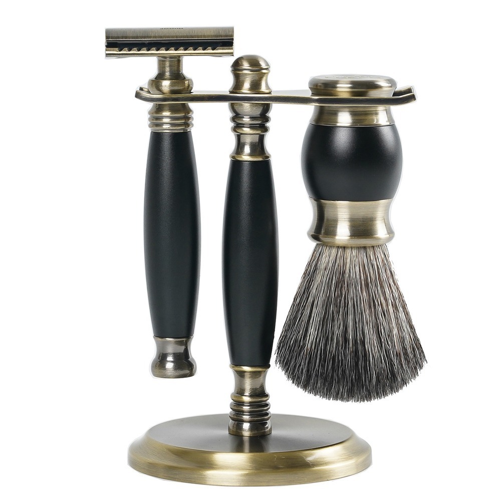 【FREED】雙刃式古銅刮鬍刀豪華禮盒四件組 - 極致黑-細節圖10