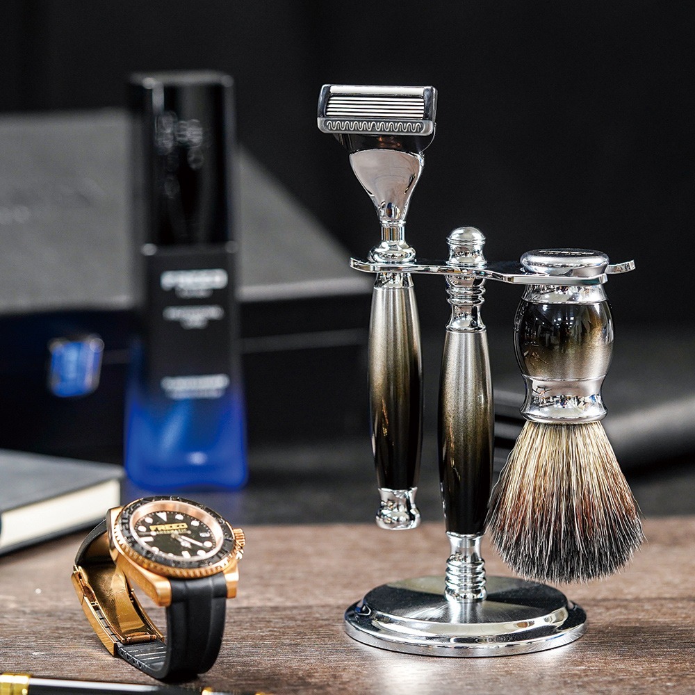 【一周年紀念款】五刀式刮鬍刀豪華禮盒四件組 -哈德斯-細節圖6