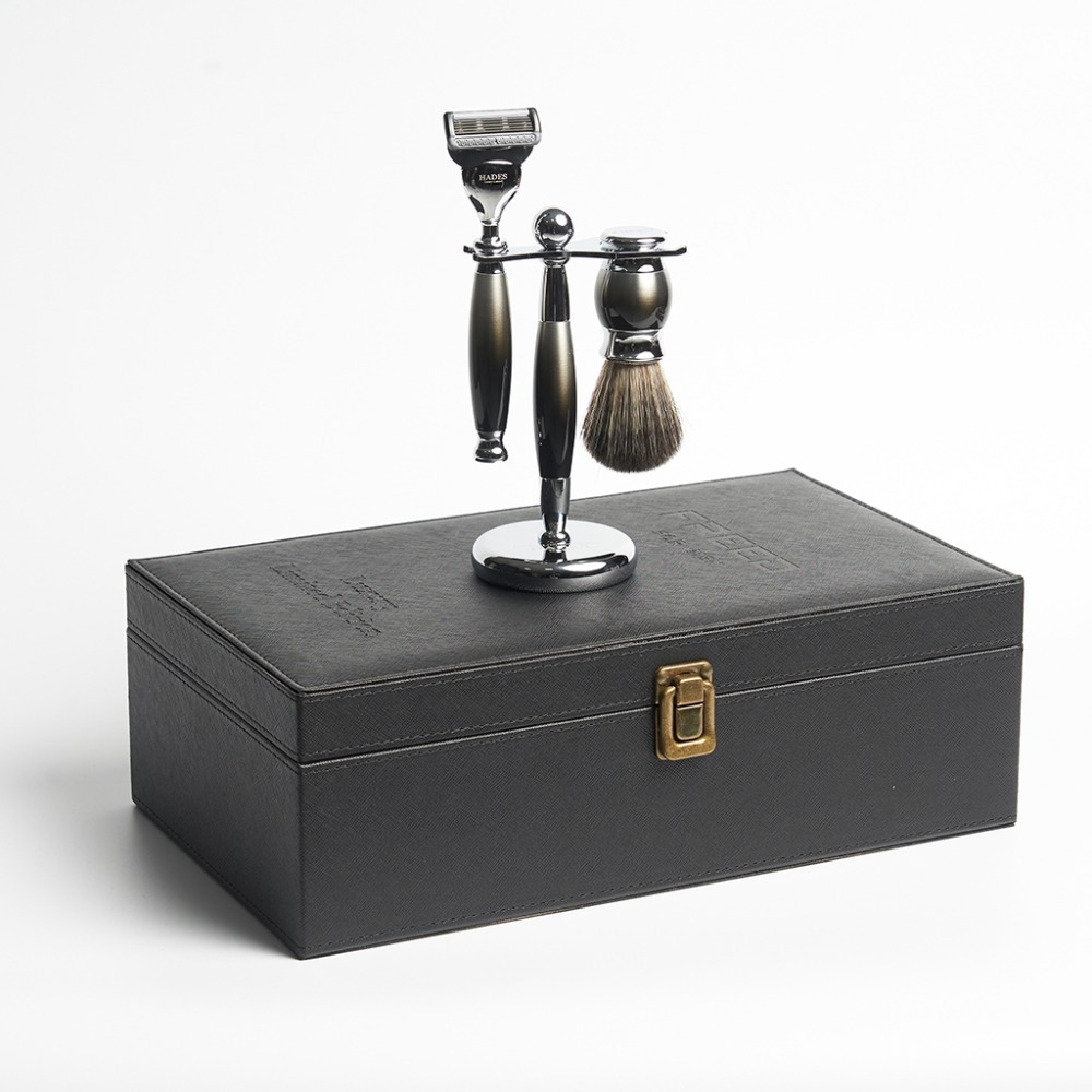 【一周年紀念款】五刀式刮鬍刀豪華禮盒四件組 -哈德斯-規格圖9