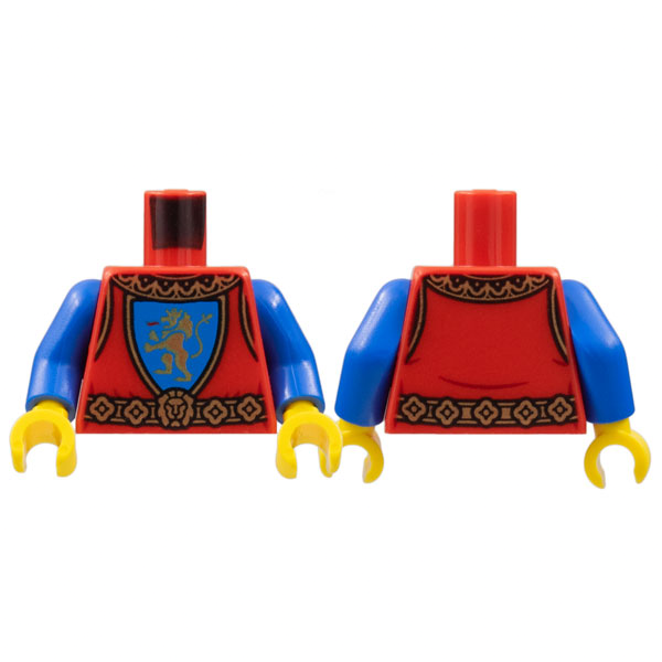 [TOY.CHAN] LEGO 樂高 獅國 身體 腿 腰帶 紅藍腿 973pb4841c01 970c07pb13-細節圖2