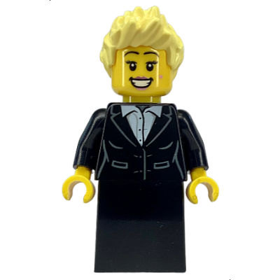 [TOY.CHAN] LEGO 樂高 3626pb2634 黃色 頭部 雙面 閉眼唱歌 露齒笑-細節圖2