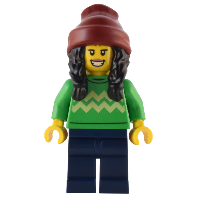 [TOY.CHAN] LEGO 樂高 3626pb2634 黃色 頭部 雙面 閉眼唱歌 露齒笑-細節圖4