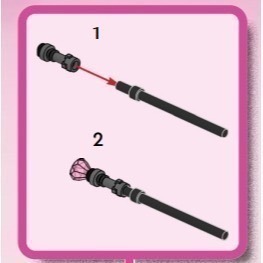 [TOY.CHAN] LEGO 樂高 人偶 奈何女巫(含底座、雙武器) drm040 71478 71483-細節圖6