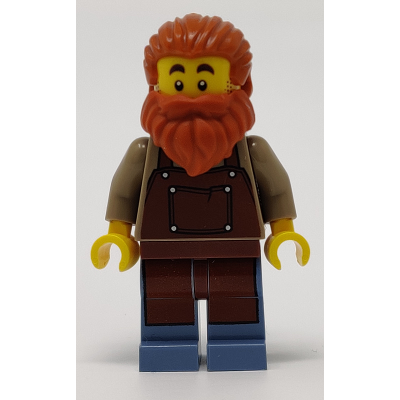 [TOY.CHAN] LEGO 樂高 3626pb2460 黃色 頭部 鬍渣 雙面 憤怒吐舌 露齒笑-細節圖2