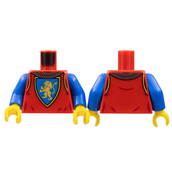 [TOY.CHAN] LEGO 樂高 獅國 身體 腿 無腰帶 紅藍腿 973pb4840c01 970c07pb13-細節圖2