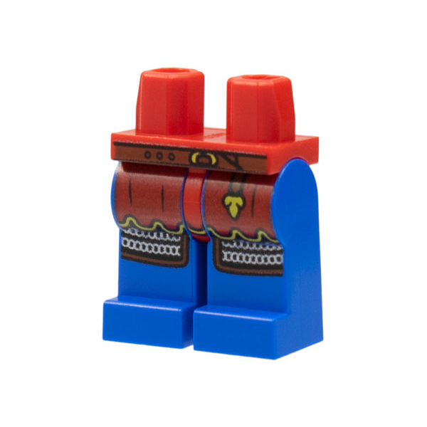 [TOY.CHAN] LEGO 樂高 獅國 身體 腿 無腰帶 紅藍腿 973pb4840c01 970c07pb13-細節圖3
