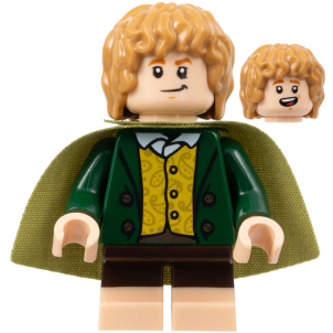 [TOY.CHAN] LEGO 樂高 99464 橄欖綠色 披風 短版 硬挺布料 素色 10316-細節圖2