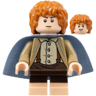 [TOY.CHAN] LEGO 樂高 99464 沙藍色 披風 短版 硬挺布料 素色 10316-細節圖2