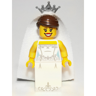 [TOY.CHAN] LEGO 樂高 33322 平光銀色 頭飾配件 冠飾 五尖頭冠 8831-細節圖2