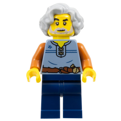 [TOY.CHAN] LEGO 樂高 沙藍色 村民 身體 中世紀 973pb5575c01 10332-細節圖2