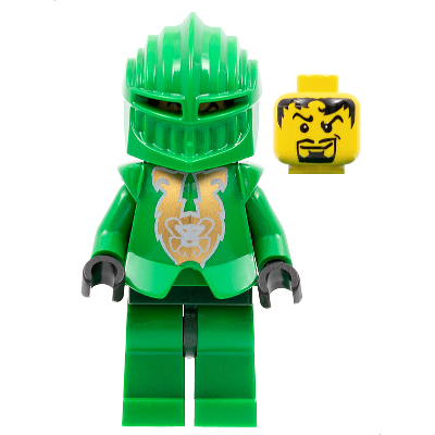 [TOY.CHAN] LEGO 樂高 2587pb07 綠色 金猿印刷 鎧甲 8801 8874 8877-細節圖2