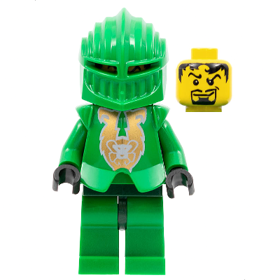 [TOY.CHAN] LEGO 樂高 2587pb07 綠色 胸甲 金猿印刷 8801 8874 8877-細節圖2