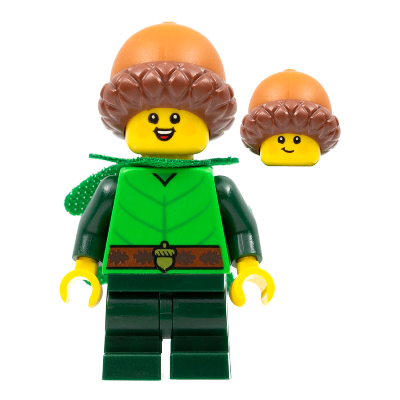 [TOY.CHAN] LEGO 樂高 80512pb01 深橘色 帽子 橡實 71032-細節圖2