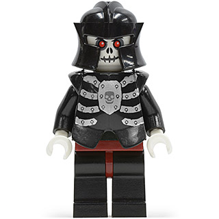 [TOY.CHAN] LEGO 樂高 2587pb20 黑色 骷髏戰士 鎧甲奇幻時代 7009-細節圖2