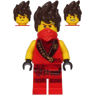 [TOY.CHAN] LEGO 樂高 15619 紅色 忍者頭巾 面罩 圍巾-細節圖3