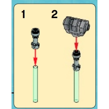 [TOY.CHAN] LEGO 樂高 平光銀色 錘頭 11106-細節圖2