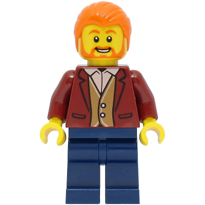 [TOY.CHAN] LEGO 樂高 92081 橘色 頭髮-細節圖2