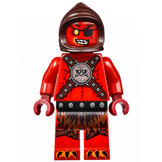 [TOY.CHAN] LEGO 樂高 3626pb1510 紅色 頭部 未來騎士-馴獸大師 70314-細節圖2