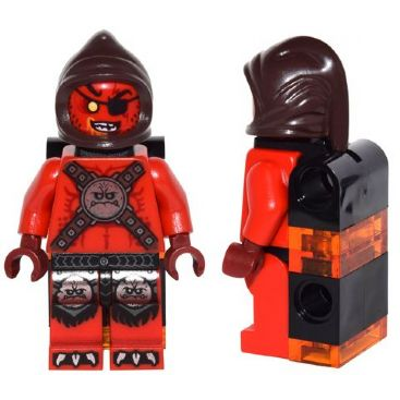 [TOY.CHAN] LEGO 樂高 3626pb1510 紅色 頭部 未來騎士-馴獸大師 70314-細節圖3