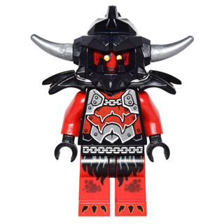 [TOY.CHAN] LEGO 樂高 紅色 未來騎士-灰燼襲擊者 頭部 3626pb1488-細節圖2