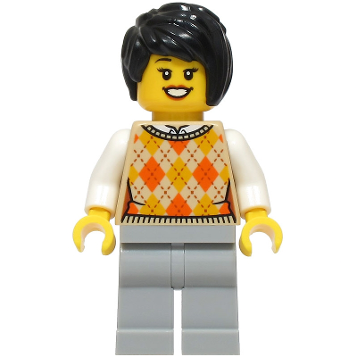 [TOY.CHAN] LEGO 樂高 37823 黑色 頭髮-細節圖2