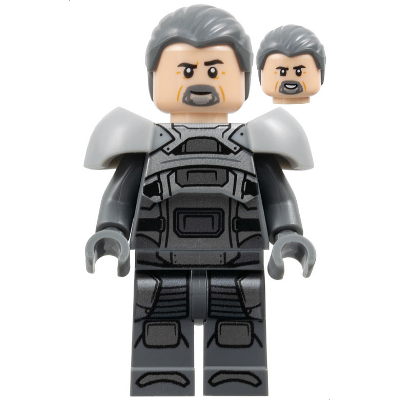 [TOY.CHAN] LEGO 樂高 92081 深藍灰色 頭髮-細節圖2