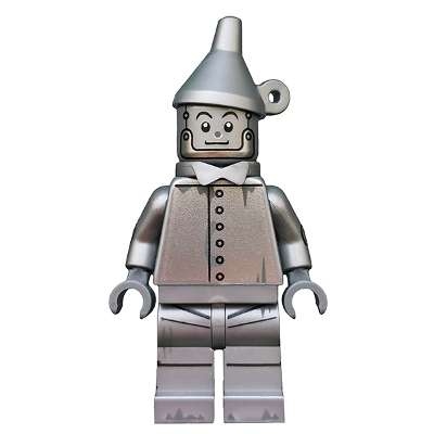 [TOY.CHAN] LEGO 樂高 3626pb2322 平光銀色 頭部 Tin Man-細節圖2