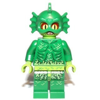 [TOY.CHAN] LEGO 樂高 3626pb0774 萊姆綠色 頭部 Swamp Creature-細節圖2
