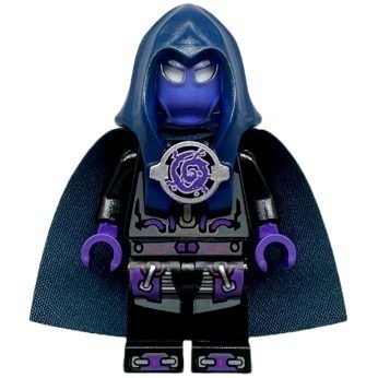 [TOY.CHAN] LEGO 樂高 18731pb01 透紫色 AntiMatter 蒙面兜帽 70172-細節圖2