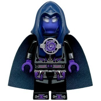[TOY.CHAN] LEGO 樂高 18731pb01 透紫色 AntiMatter 蒙面兜帽 70172-細節圖2
