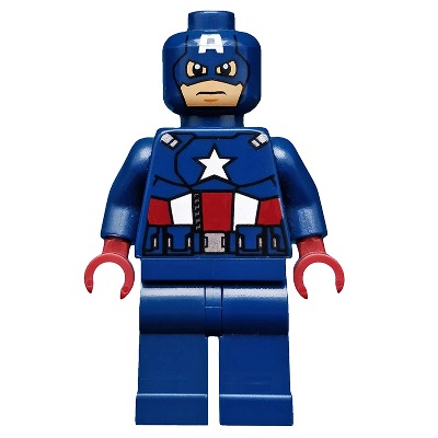 [TOY.CHAN] LEGO 樂高 3626pb0700 深藍色 頭部 Captain America-細節圖2