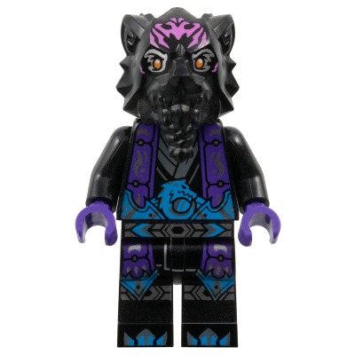 [TOY.CHAN] LEGO 樂高 970c00pb1590 黑色 腿部 深紫下擺 腰帶 護膝 鞋尖-細節圖2