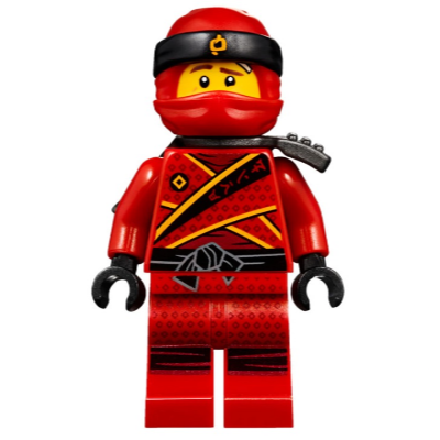 [TOY.CHAN] LEGO 樂高 24504 紅色 忍者頭巾 背部帶缺口-細節圖2