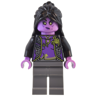 [TOY.CHAN] LEGO 樂高 中薰衣草色 Spider Queen 頭部 3626pb3497-細節圖2